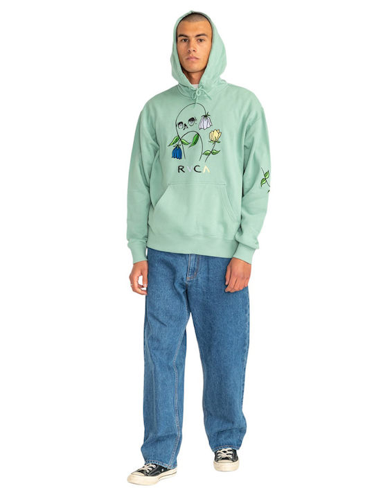Skull Sweatshirt with Hood Ghz Green