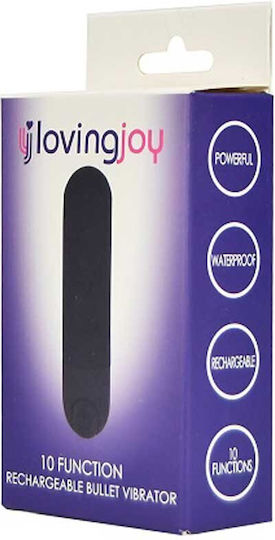 Loving Joy Mini Δονητής Bullet 8cm Μαύρος