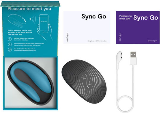 We-Vibe Sync Mini Κλειτοριδικός Δονητής με Απομακρυσμένο Έλεγχο 7.74cm Τιρκουάζ