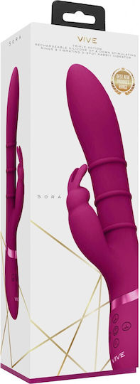 Vive Vibrator Kaninchen 24cm Rosa