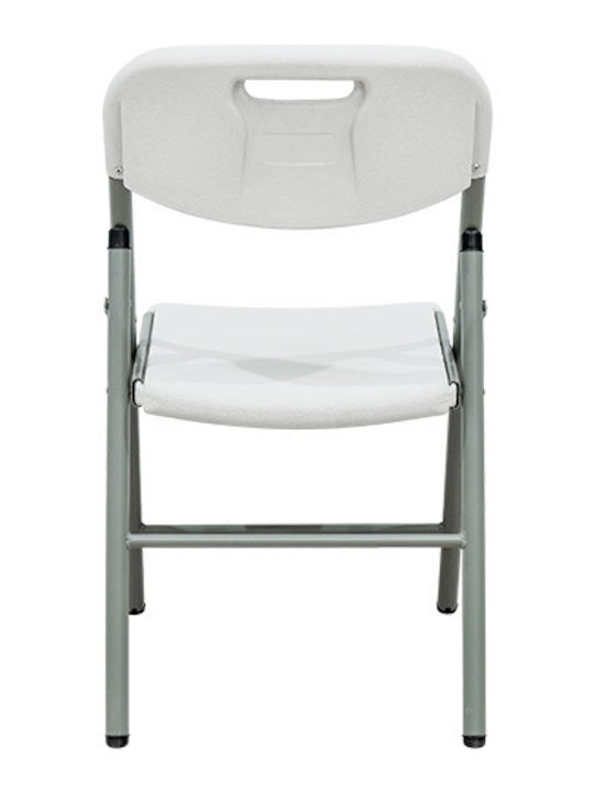 Outdoor Chair Plastic White 52x52x85cm