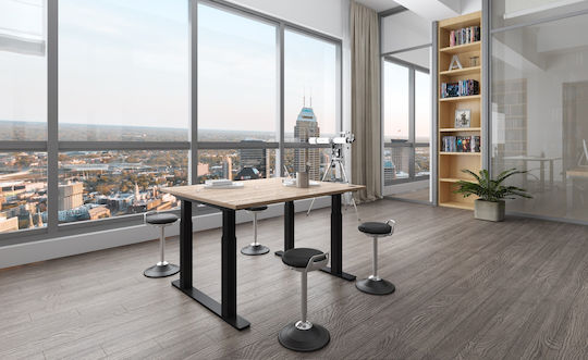Action Desk Block - White 860-1400x700x700x625/1275mm
