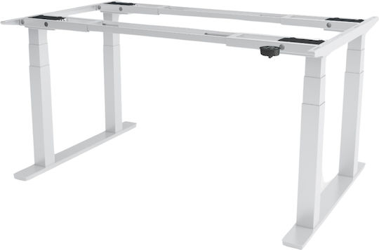 Action Desk Block - White 860-1400x700x700x625/1275mm