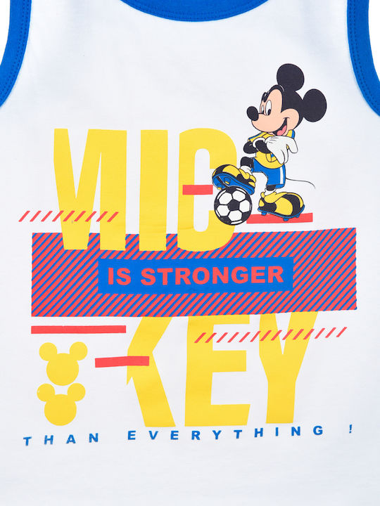 Superheroes Kids Blouse Sleeveless White (white) Mickey Is Stronger