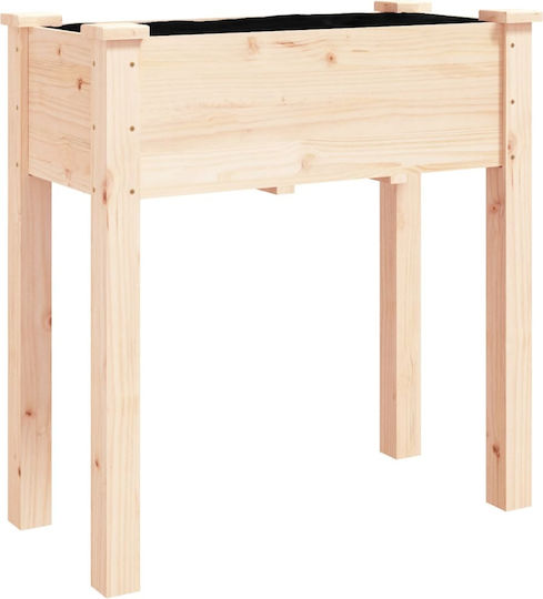 vidaXL Căptușeală Ghiveci Lemn Maro 71x37x80cm.