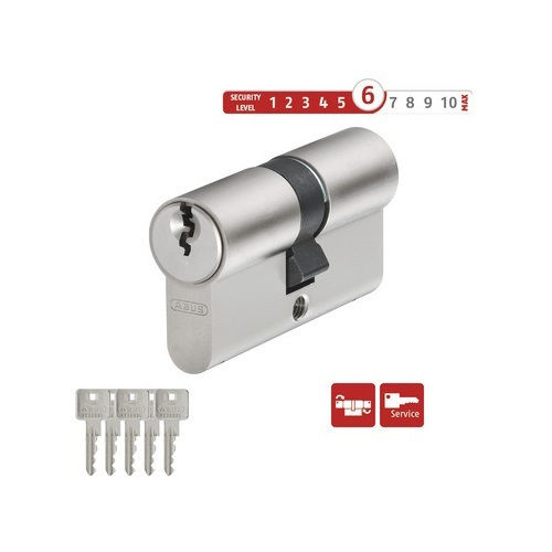 Abus Lock Cylinder Security 100mm (45-55) Silver