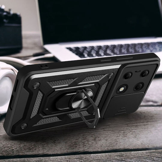 Tech-Protect Camshield Pro Back Cover Πλαστικό Μαύρο (Redmi Note 13 Pro 4G / Poco M6 Pro 4G)