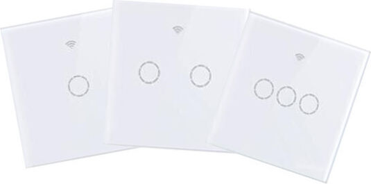 SmartWise Comutator De Perete Electric Încastrat Tactil Wi-Fi Sens Unic Cu Cadru Întoarcere Negru