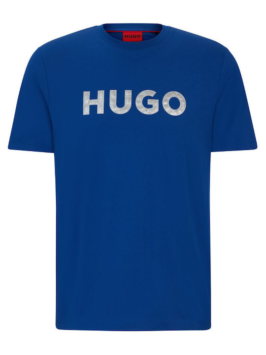 Hugo Boss Ανδρικό T-shirt Κοντομάνικο Μπλε