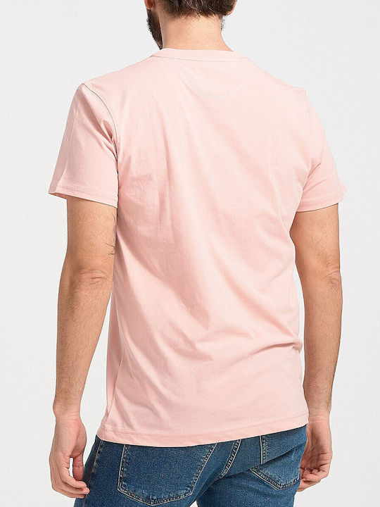 La Martina Herren T-Shirt Kurzarm Rosa