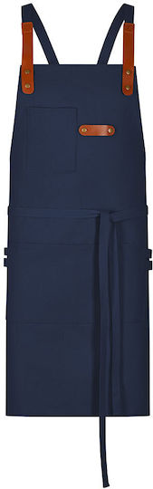 Exner Ποδιά Kellner Ganzkörper 285-canvas Bib Apron Marineblau