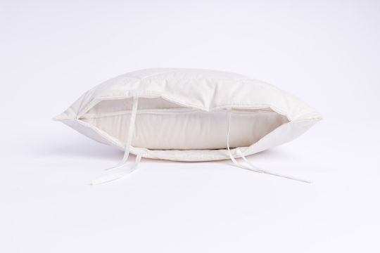 Valeria Home Μαξιλαροθήκη Μπεζ 50x60εκ.