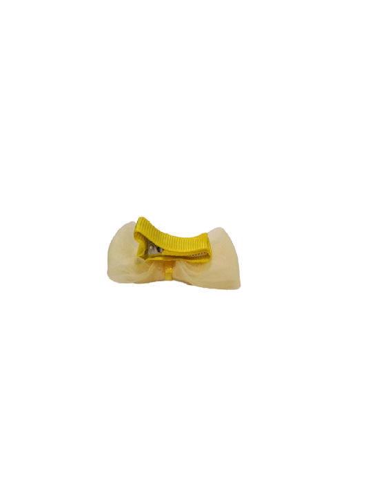 Elecool Kids Hair Clip Flower in Yellow Color