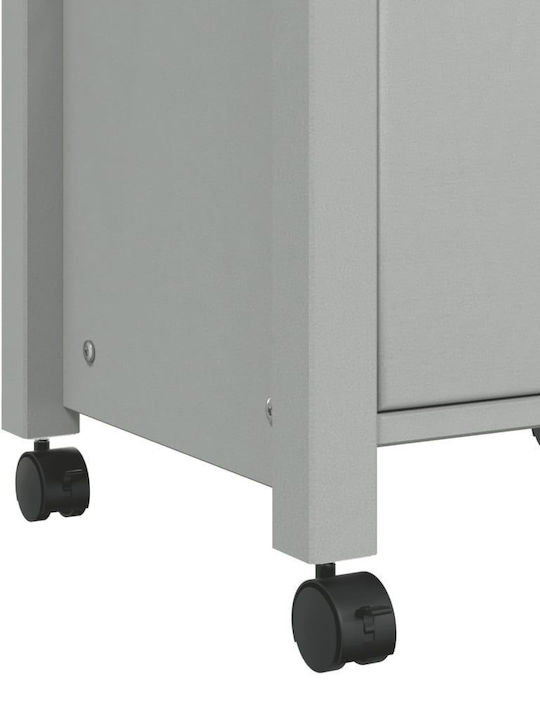 vidaXL Raft Bucătărie Lemn Capacitate 4 Gri 48x40x90cm