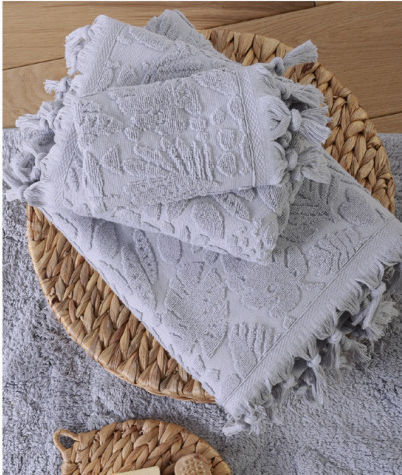 Nef-Nef Homeware Кърпа За Лице Premium Glendal 50x90см Сива Тегло 550гр/м² Nef-Nef Homeware Кърпа За Лице Premium Glendal 50x90см Сива Тегло 550гр/м²
