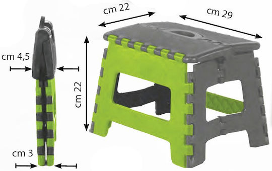 Casabriko Scăunele Trepte Pentru Copii Single Verde