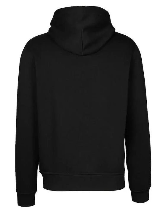 Karl Lagerfeld Men's Sweatshirt Jacket with Hood Black