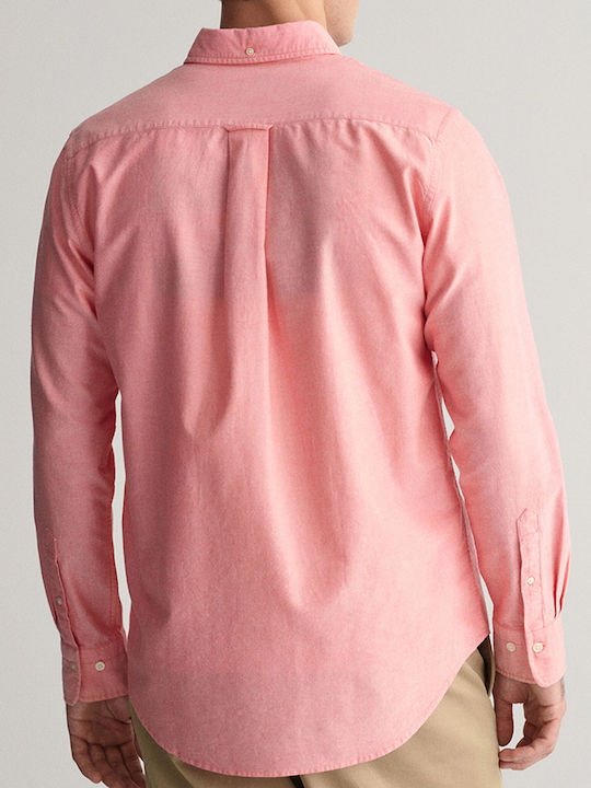 Gant Men's Shirt Long Sleeve Cotton Coral