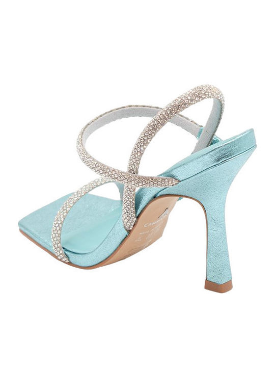 Leder Sandalen Türkis