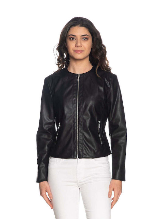 Γυναικείο Biker Jacket Μαύρο