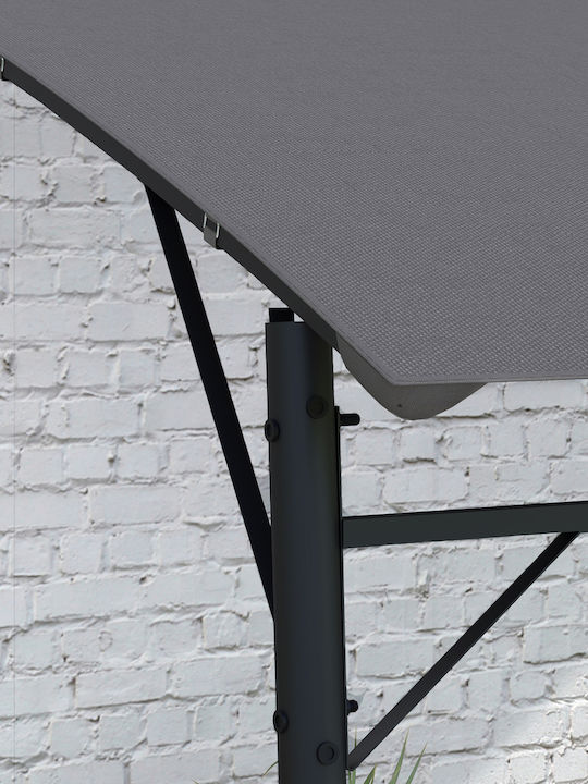 Outsunny Gazebo Garten Gray 4x2.92m