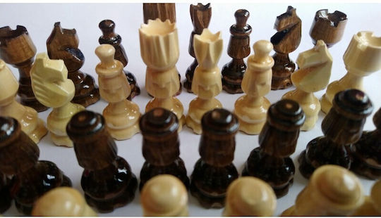 Magic Puzzle Box Wooden Chess Pawns Handmade Brown 2cm