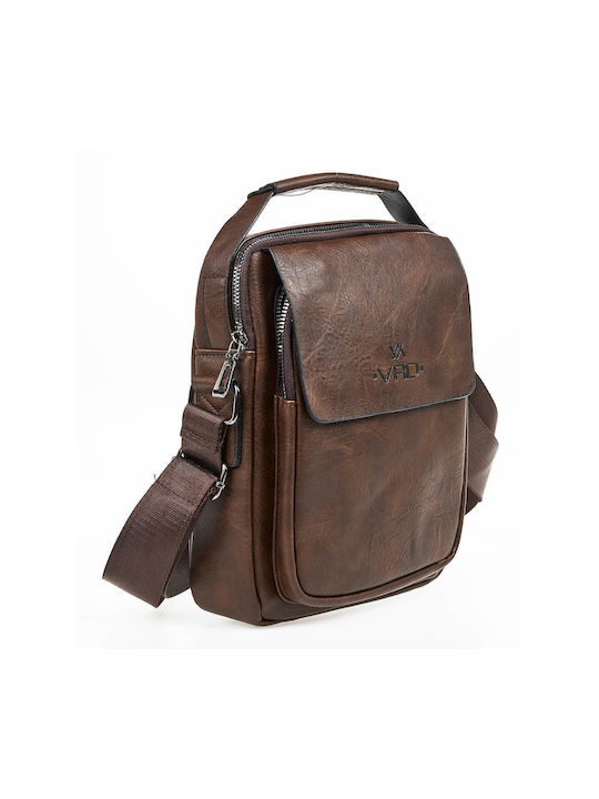 Verde Men's Bag Shoulder / Crossbody Brown