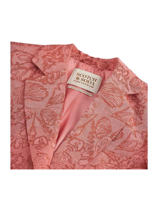 Scotch & Soda Γυναικείο Σακάκι Ροζ