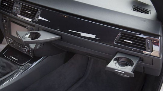 BMW Car Cup Holder Foldable 1 Position with Screws in Black Color
