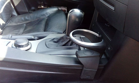 BMW Car Cup Holder 1 Position for Console in Black Color