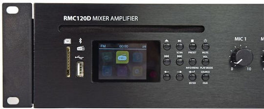 Adastra Rmc120d Интегриран Търговски усилвател в Черен цвят