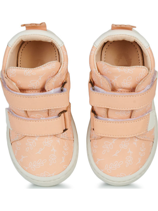 Kinderstiefel mit Bügel- und Schleifenverschluss Rosa