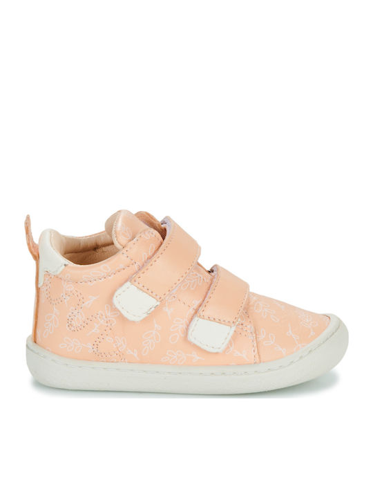 Kinderstiefel mit Bügel- und Schleifenverschluss Rosa