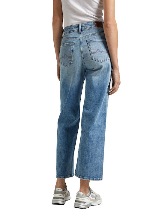 Pepe Jeans Damen Stoff Palazzo-Hose Blau