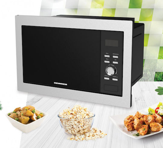 Heinner Cuptor Cu Microunde Built-In Cu Funcție Grill 23 Lt Inox