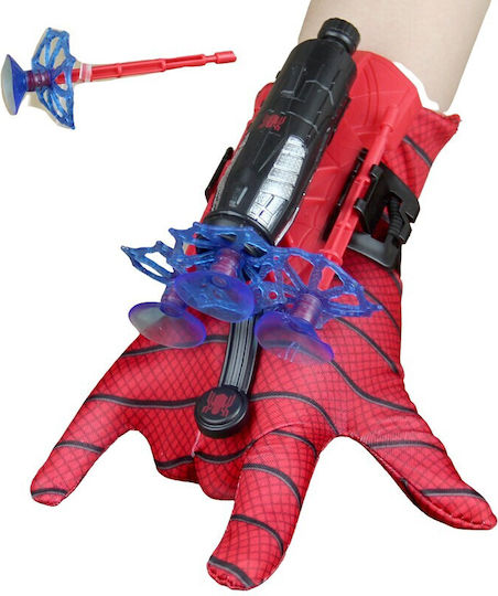 Mănușă Spiderman pentru copii Ideallstore®, cu patru ventuze, roșie, mărime universală