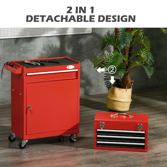 Durhand Cu roți Metal Căruță L52.5xA28xÎ100cm
