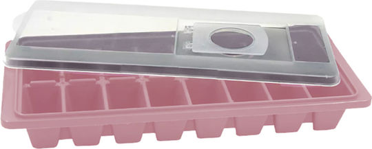 Sidirela Tavă pentru cuburi de gheață Rectangulare din plastic 16 compartimente cu capac Multicolor E-0146