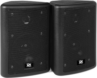 Power Dynamics Passive On-wall Speakers 30W ODS40B (Pair) 16x15x21cm in Black Color