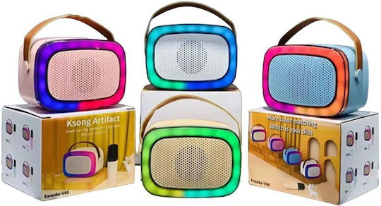 Karaoke Speaker with Wireless Microphone and Lighting Effects V66 98051-10 Beige