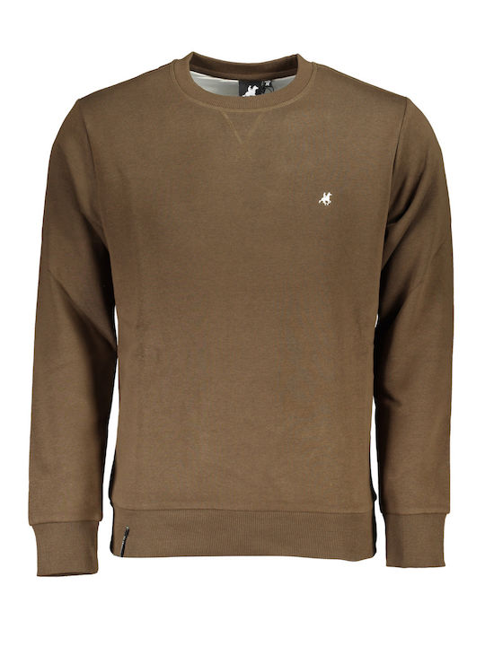 U.S.Grand Polo Club Herren Sweatshirt Braun