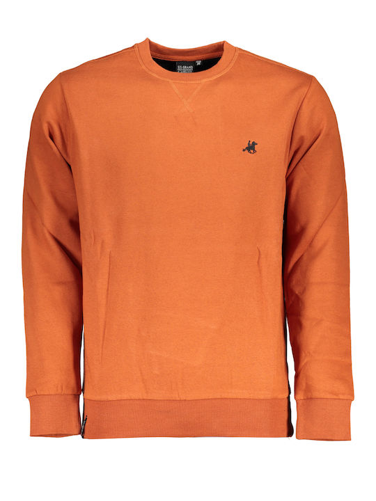 U.S.Grand Polo Club Herren Sweatshirt Braun