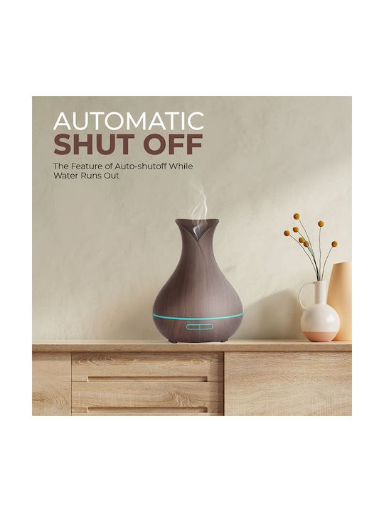 Lumini LED Dispozitiv de aromaterapie Ultrasonic cu temporizator Gri 550ml 1709721128