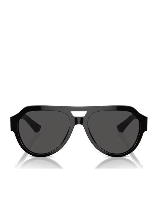 Dolce & Gabbana Мъжки Слънчеви Очила с Черна Пластмасова Рамка и Сиви Стъкла DG4466 501/87