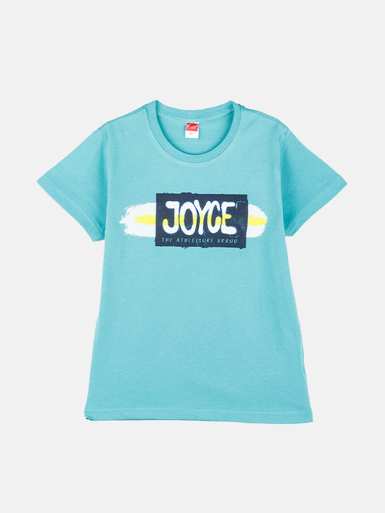 Joyce Kids Set with Shorts Summer 2pcs Turquoise/Dark Blue