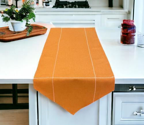 Linea Home Ράνερ Λινό Πορτοκαλί 40x150εκ.