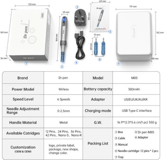 Mesotherapie-Gerät Dr. Pen - M8s