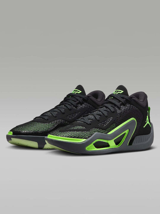 Jordan Tatum 1 Ψηλά Μπασκετικά Παπούτσια Black / Anthracite / Green Strike