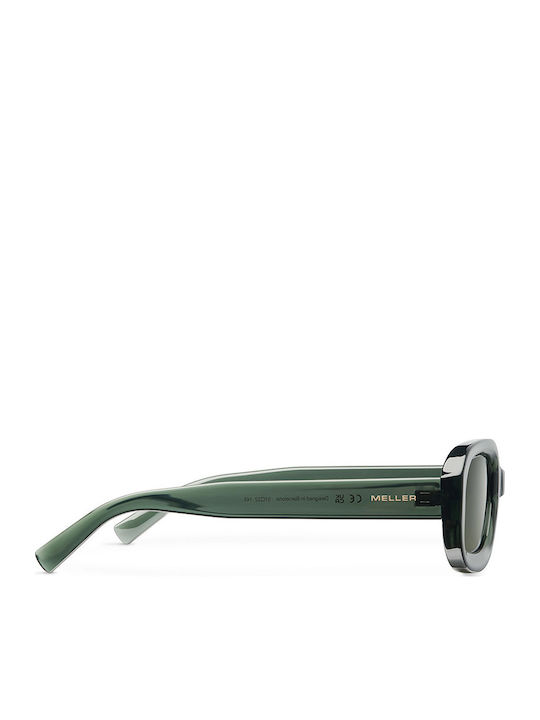Meller Dashi Women's Sunglasses with Green Plastic Frame and Green Lens