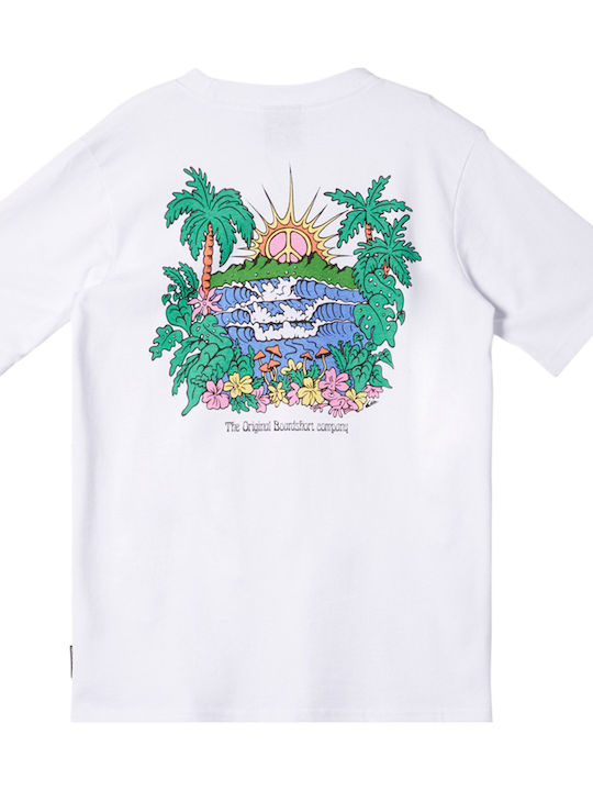 Детска тениска Бял Island Sunrise